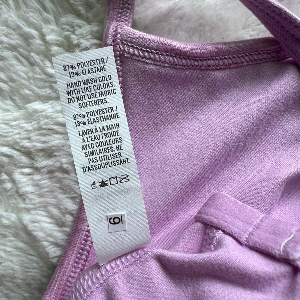 OFFLINE by Aerie The Hugger Recharge Purple Space Dye Racerback Sports Bra XS